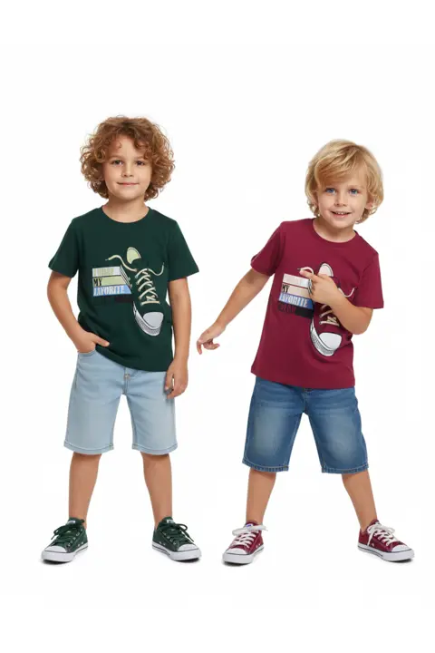 TODAY'S COLOR T-SHIRT 2'Lİ SET